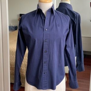 Women's Ralph Lauren Sport Navy Blue Button Down Shirt / Size 2
